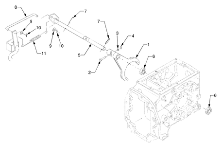 Part Location Diagram of DD-T4240-26632 Cub Cadet Fork, Differential Lock
